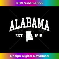 Alabama - Est. 1819 - Distressed Worn Design - Classic