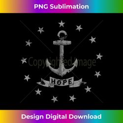 Distressed vintage retro USA Hope Rhode Island State flag - Instant PNG Sublimation Download