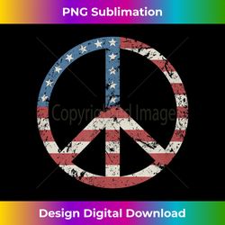 peace vintage american flag - stylish sublimation digital download