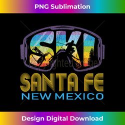 Ski Santa Fe New Mexico Skiing Vacation - Retro PNG Sublimation Digital Download