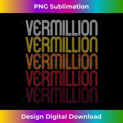 Vermillion, SD Vintage Style South Dakota - Signature Sublimation PNG File