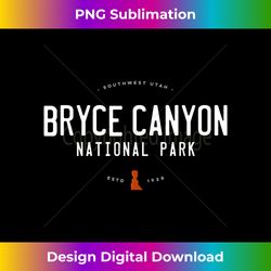 Bryce Canyon National Park Utah Graphic Vintage Retro Long Sleeve - Aesthetic Sublimation Digital File