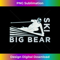 retro snow ski - ski big bear t shirt