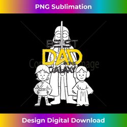 star wars darth vader luke and leia best dad in the galaxy tank top 2 - retro png sublimation digital download