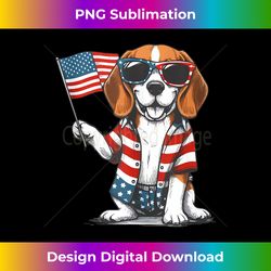 Funny Beagle Dog Lovers American usa flag 4th Of July Tank Top - Digital Sublimation Download File