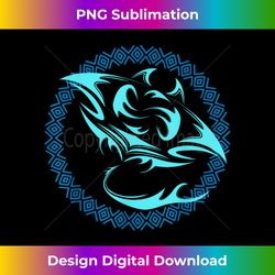 Tribal stingray, Hawaiian Polynesian Tattoo style stingray 1 - Elegant Sublimation PNG Download