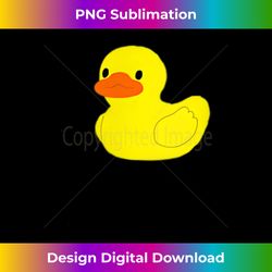 cute & simple little yellow rubber ducky duck graphic print tank top - digital sublimation download file
