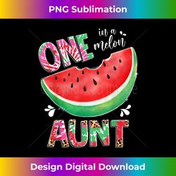Leopard Tie Dye One In A Melon Aunt Watermelon Day Summer - Stylish Sublimation Digital Download