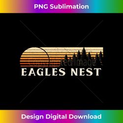 Eagles Nest, MN Vintage Evergreen Sunset Eighties Retro - High-Quality PNG Sublimation Download