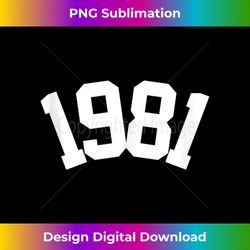 1981 Birthday Year - Stylish Sublimation Digital Download
