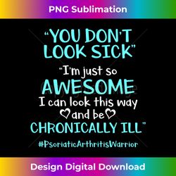 PSA Psoriatic Arthritis Awesome Warrior Awareness 1 - Sublimation-Ready PNG File