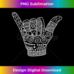 Polynesian Shaka Hand Art Aloha Hawaii Tribal 1 - Creative Sublimation PNG Download