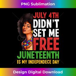 Juneteenth Independence Day July 4th 1865 African Woman USA - Exclusive PNG Sublimation Download