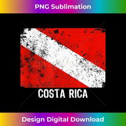 Vintage Costa Rica Dive Flag Scuba Diving 2 - Artistic Sublimation Digital File