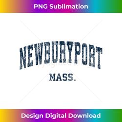Newburyport Massachusetts MA Vintage Varsity Sports Navy Des 1 - Instant PNG Sublimation Download