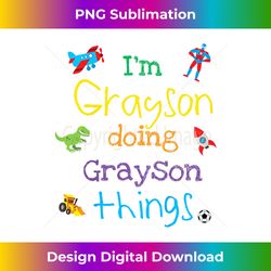 Grayson Clothes For Little Boys - Unique Sublimation PNG Download