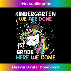 Kindergarten Graduation Unicorn Last Day of School - Elegant Sublimation PNG Download