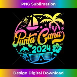 Punta Cana 2024 Family Vacation Beach Matching Group Tank Top - PNG Transparent Digital Download File for Sublimation
