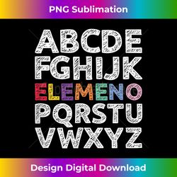 Elemeno Alphabet Kindergarten Teacher Back To School - Trendy Sublimation Digital Download