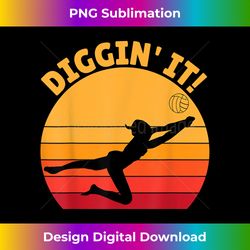 diggin it volleyball libero cool retro volleyball - modern sublimation png file