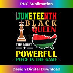 Black Queen Most Powerful Chess African American Juneteenth - Classic Sublimation PNG File - Customize with Flair