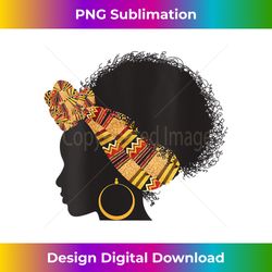 womens funny kente cloth head wrap gift for african american women v-neck - chic sublimation digital download