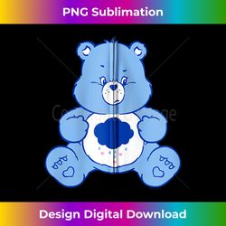 care bears vintage classic grumpy bear cloudy belly badge zip hoodie - decorative sublimation png file