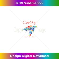 Cedar Key Florida Watercolor Sea Turtle - PNG Transparent Sublimation Design