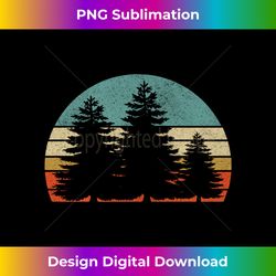 pine tree sun minimalist sunset design graphic tee men women long sleeve - png transparent sublimation design