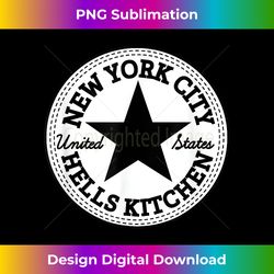 New York City HELLS KITCHEN NYC USA Streetwear Star Outfit - Vintage Sublimation PNG Download