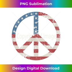 peace vintage american flag - png transparent sublimation design
