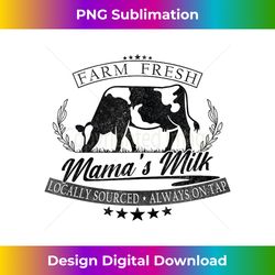 Fresh Milk Mama's Dairy Farm Breastfeeding Mom Funny Tank Top - Artistic Sublimation Digital File