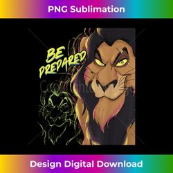 Disneyu2019s The Lion King Scar Be Prepared Villains Halloween - Instant Sublimation Digital Download