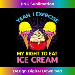 Ice Cream Lover Frozen Sorbet Cone Sweet Dessert Gelato - High-Resolution PNG Sublimation File