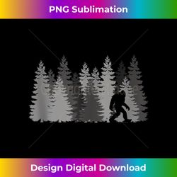 Bigfoot in the Forest Sasquatch Yeti Design - Aesthetic Sublimation Digital File