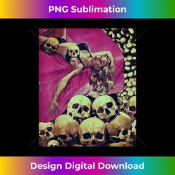 Blonde Pin Up Girl Science Fiction Vintage Horror Comic Book - Instant PNG Sublimation Download
