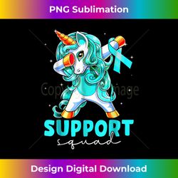 Support Squad Sexual Assault Awareness Teal Unicorn 1 - Instant Sublimation Digital Download
