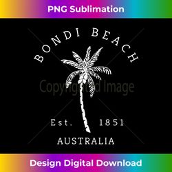 Retro Cool Bondi Beach Australia Palm Tree Novelty Art 2 - Artistic Sublimation Digital File