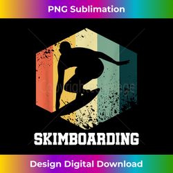 Retro Skimboarding Skimboarder Waveskim Skimboard Surfing 2 - Signature Sublimation PNG File