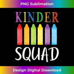 1st Day Of Kindergarten Kinder Squad Back To School Teacher - Vintage Sublimation PNG Download
