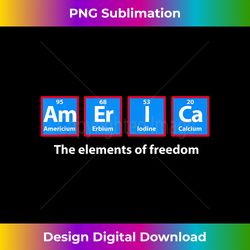 America Periodic Table funny Patriotic USA - Vintage Sublimation PNG Download