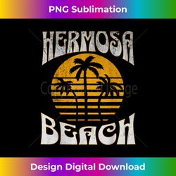 Hermosa California Beach Summer Vacation Vintage - Instant PNG Sublimation Download