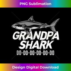 Grandpa Shark For Father's Day Grandfather Pop - Artistic Sublimation Digital File