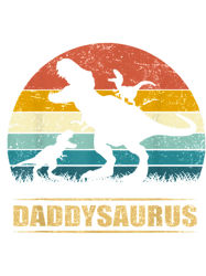 Daddy Dinosaur Daddysaurus 2 Two kids Gift For Dad