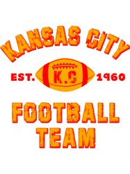 Kansas city football team est 1960 chiefs jersey
