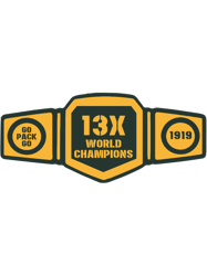 13x world champions belt