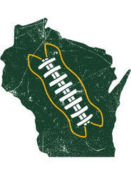 Wisconsin Football, Retro - Gold