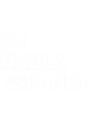 Se Habla EspanolWhite Letters