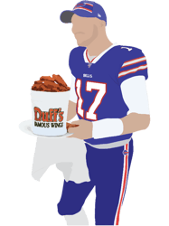 Josh Allen, Buffalo Bills, Duffs Chicken Wings