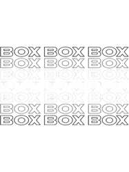 box box box f1 faded text design
